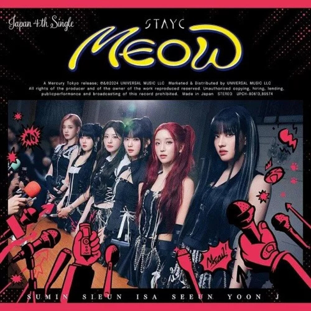 the album cover for Stayc - Meow/Cheeky Ice Thang - Regular Edition (Jpn)