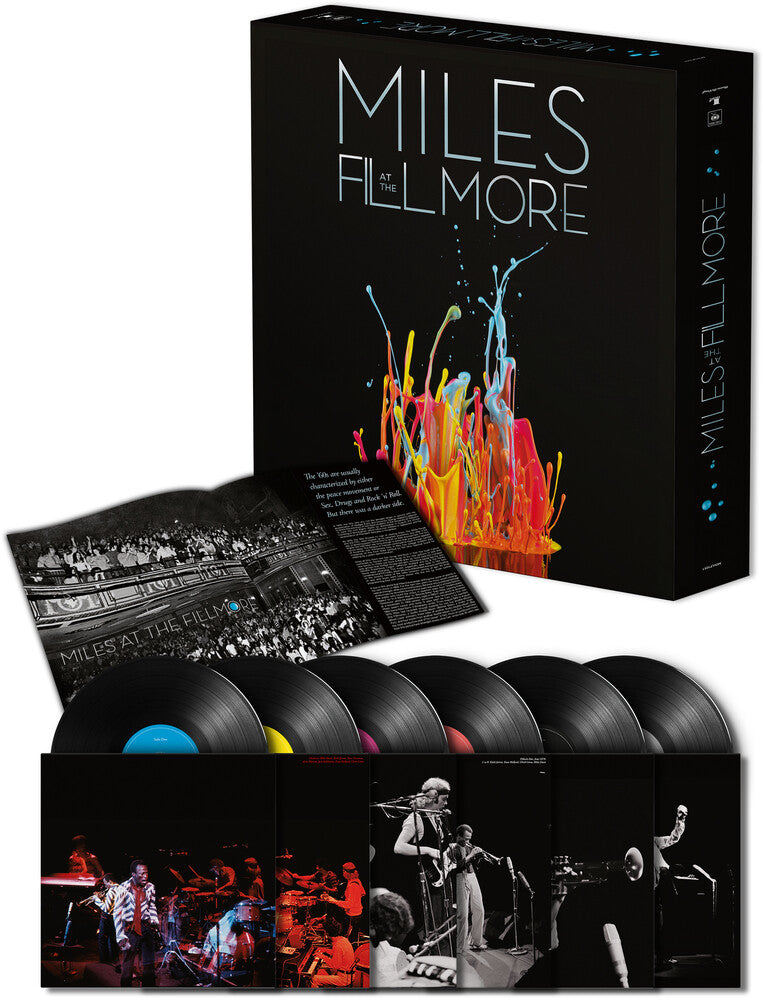 the album cover for Miles Davis - Miles At The Fillmore (Bootleg Series 3) (Blk)
