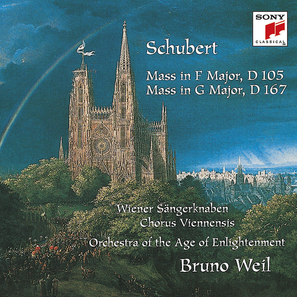 the album cover for Orchestra Of The Age Of Enlightenment - Masses In F Major / Mass In G Major