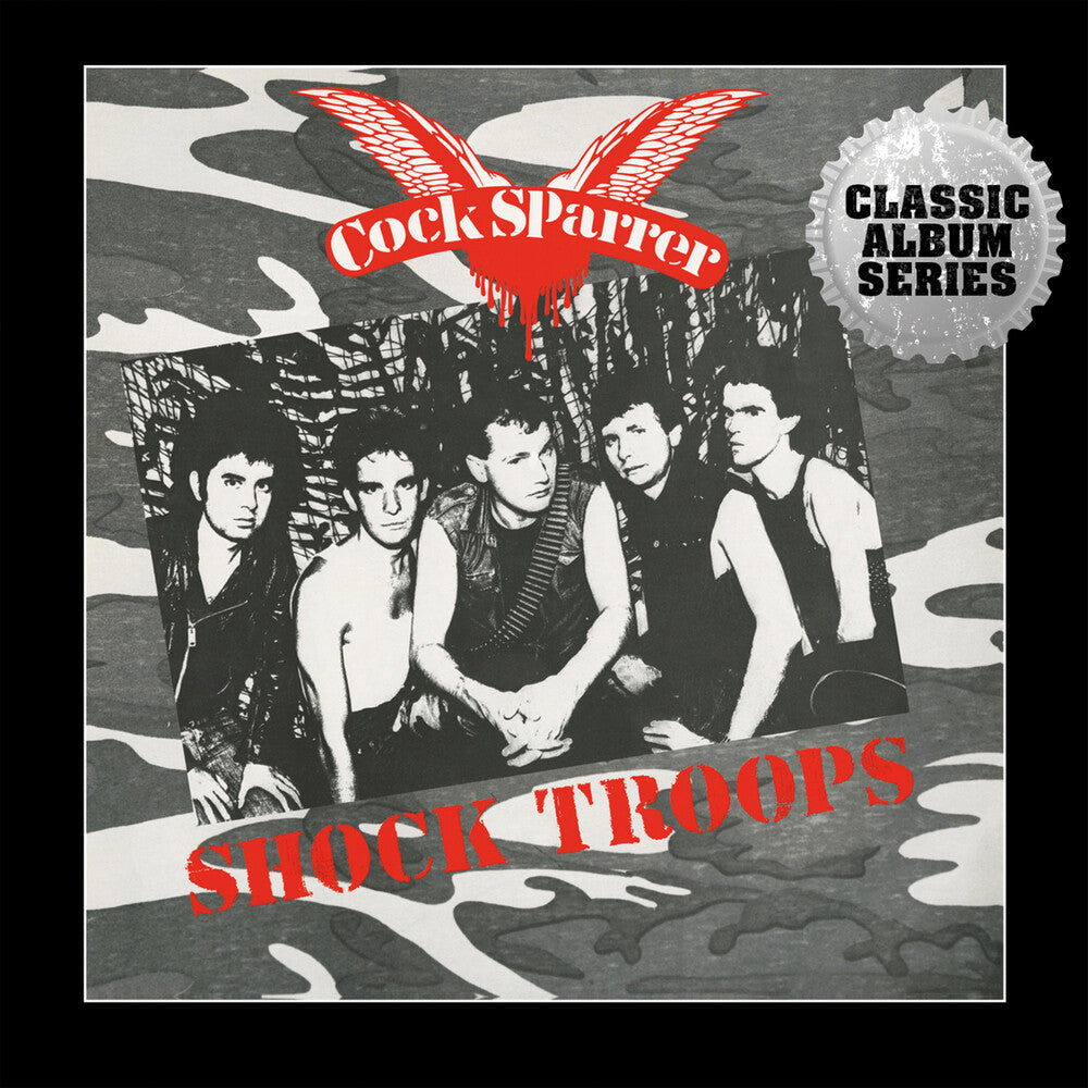 the album cover for Cock Sparrer - Shock Troops - Expanded Edition (Exp) (Uk)