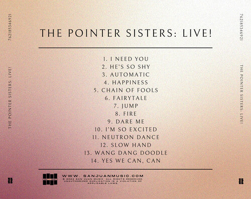 The Pointer Sisters - The Pointer Sisters Live in Montana (CD)