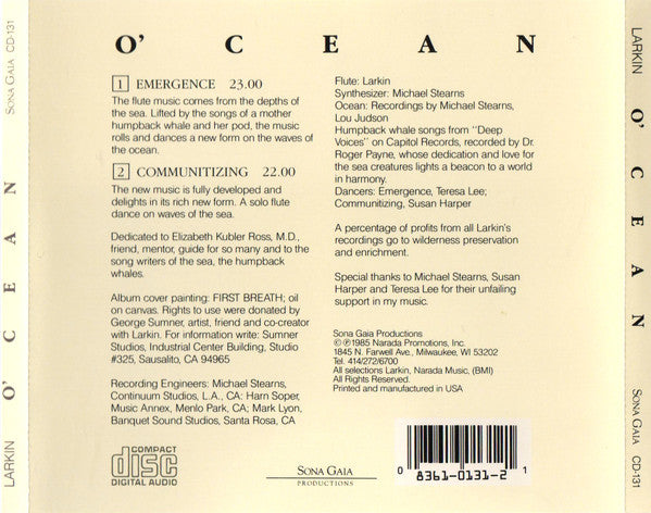 Larkin : O'cean (CD, Album, RE)