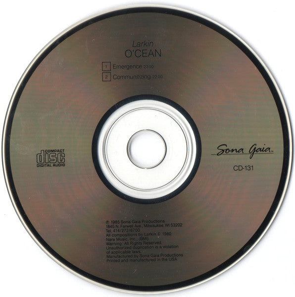 Larkin : O'cean (CD, Album, RE)