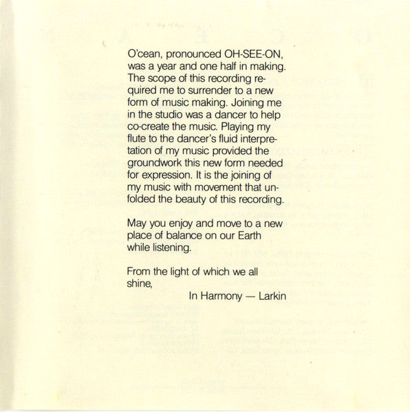 Larkin : O'cean (CD, Album, RE)