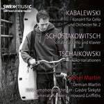 the album cover for Kabalevsky / Shostakovich / Swr Symphonieorchester - Lionel Martin Plays Kabalevsky Shostakovich