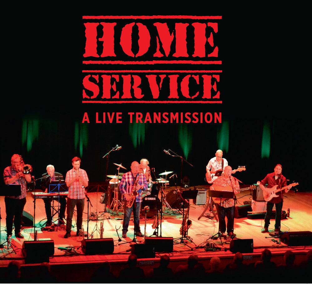 the album cover for Home Service - Live Transmission (Uk)