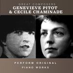 the album cover for Pitot, Genevieve / Chaminade, Cecile - The Condon Collection: Masters of The Piano Roll