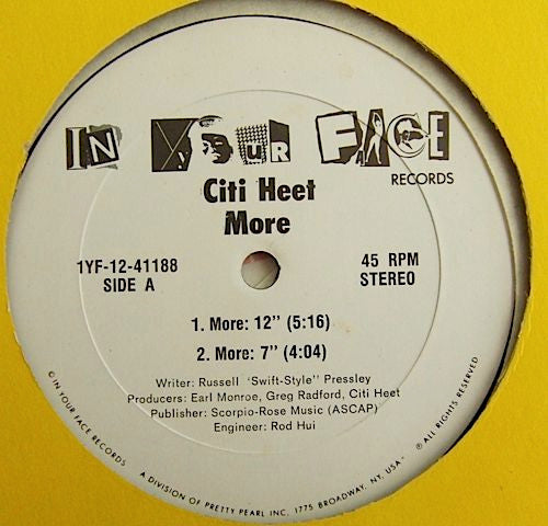 Citi Heet : More (12")