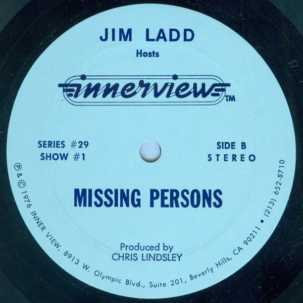 Missing Persons : Innerview (LP, Transcription)
