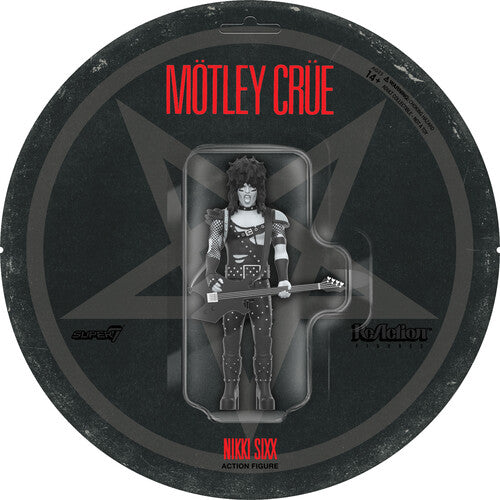 Super 7 - Motley Crue - ReAction Figures Wv2 - Nikki Sixx (Shout At The Devil - Black & White)