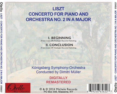 Konigsberg Symphony Orchestra - Liszt - Concerto for Piano and Orchestra No. 2 in A Major (CD)
