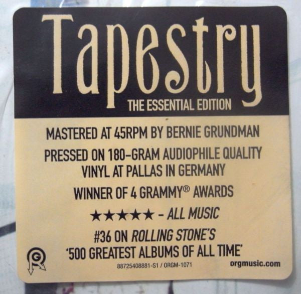Carole King : Tapestry (2x12", Album, Ltd, Num, RE, RM, 180)
