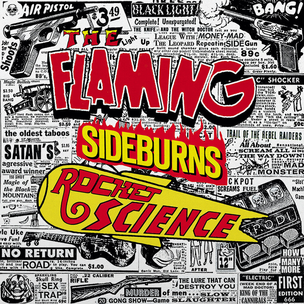 the album cover for Flaming Sideburns - Rocket Science: Original Artyfacts From The (Uk)