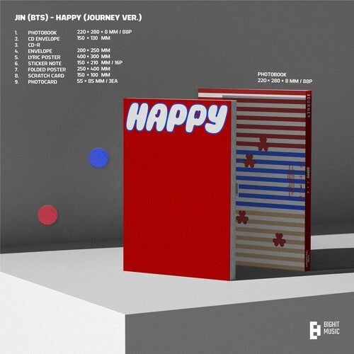 Jin ( BTS ) - Happy (Ver. 1 Journey) (CD)