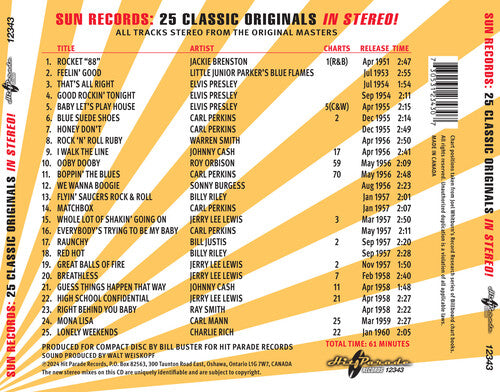 Various Artists - Sun Records: 25 Classic Originals in Stereo! (Various Artists) (CD)