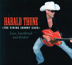the album cover for Harald Thune - Love Heartbreak & Drinkin
