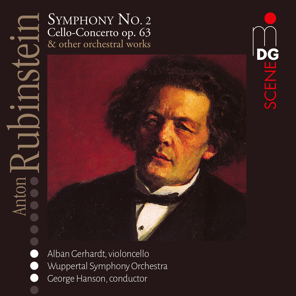 the album cover for Anton Rubinstein / Gerhardt,Alban / Wuppertal Sym - Anton Rubinstein: Orchestral Works