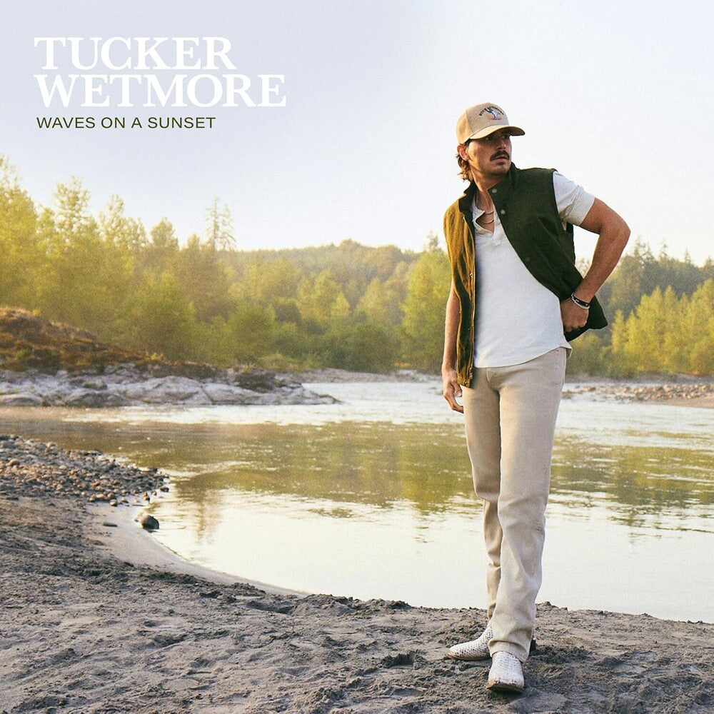 the album cover for Tucker Wetmore - Waves On A Sunset