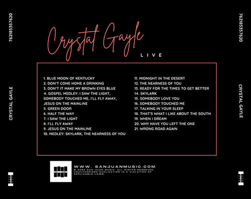 Crystal Gayle - Crystal Gayle - LIVE (CD)