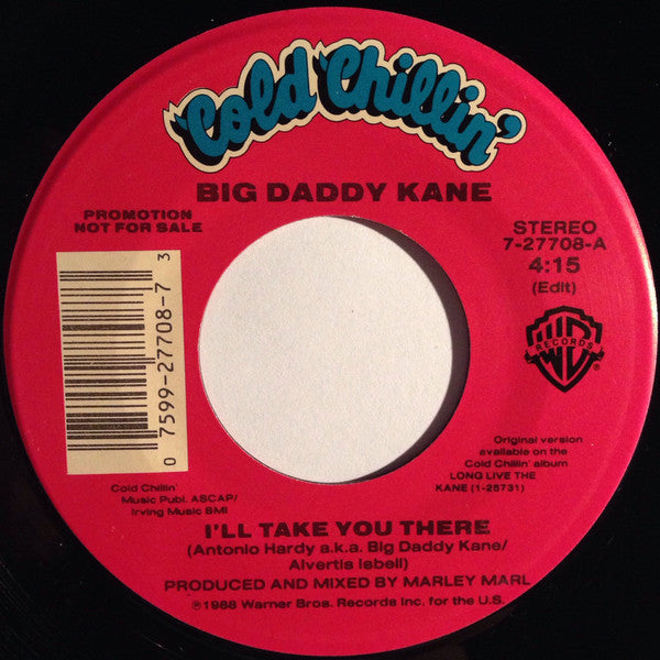 Big Daddy Kane : I'll Take You There(7", Promo)
