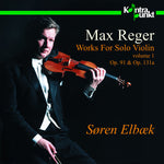 the album cover for Soren Elbaek - Works For Solo Violin Op.91 &
