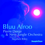 the album cover for Pierre Dorge & New Jungle Orchestra - Bluu Afroo