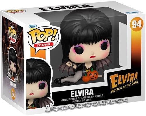 Funko POP! Icons: Elvira, Mistress of the Dark: Elvira With Pumpkins (Merch)