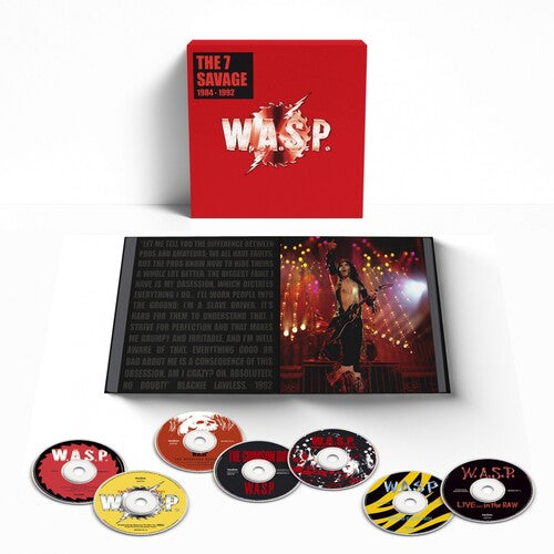 WASP - 7 Savage: 1984-1992 - Caja de 7 CD con libro de tapa dura de 60 páginas en estuche (CD)