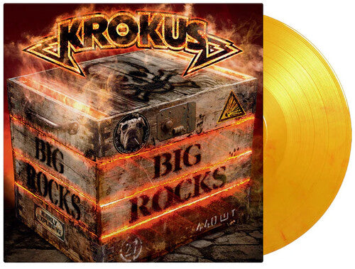 Krokus - Big Rocks - Vinilo de color llama de 180 gramos (edición limitada)