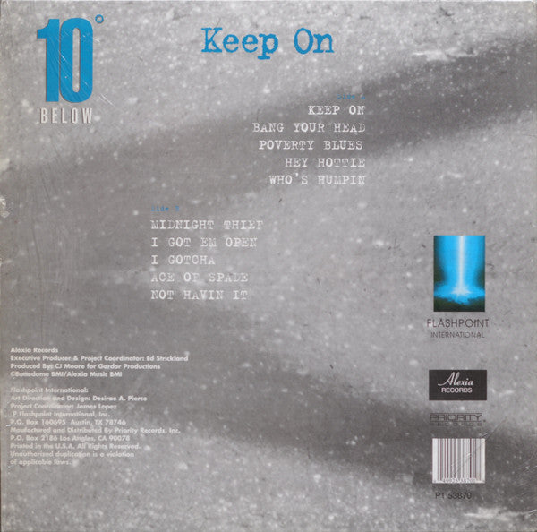 10° Below* : Keep On (LP, Album)