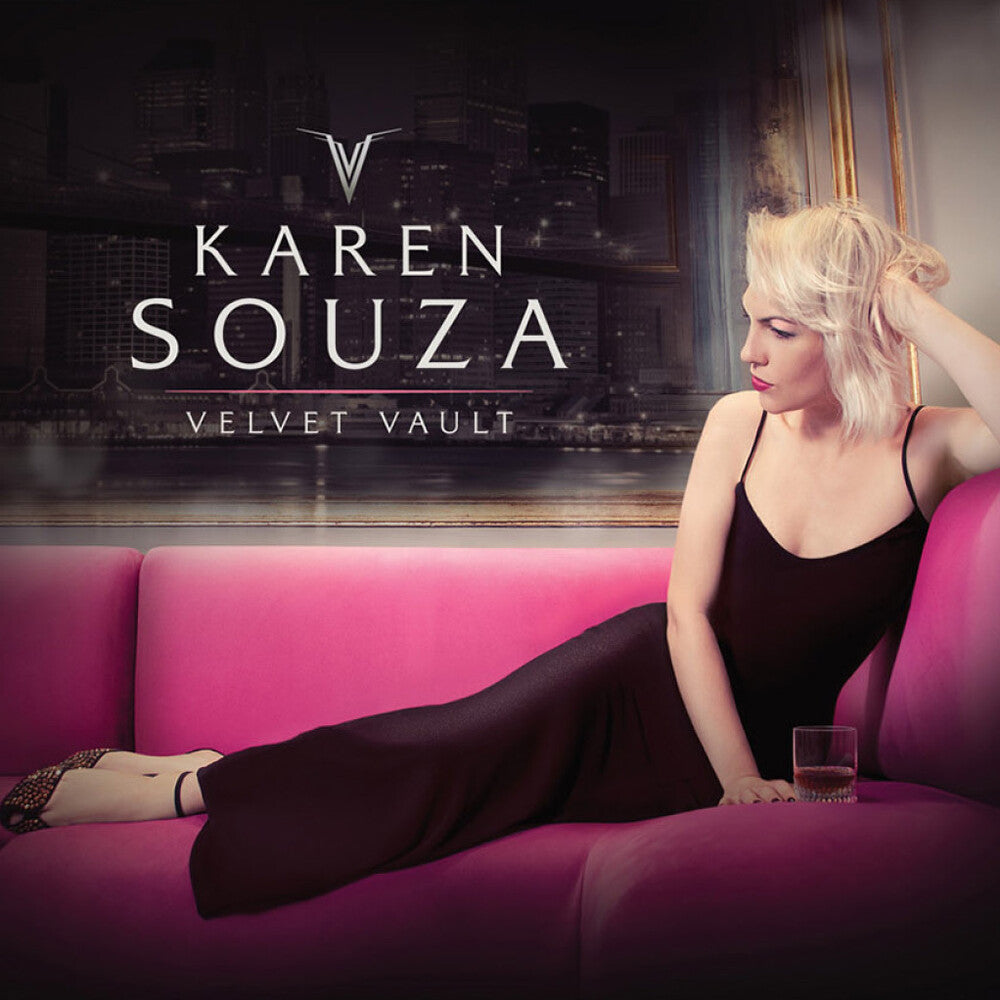 the album cover for Karen Souza - Velvet Vault [Clear Vinyl] (Gate) (Ger)