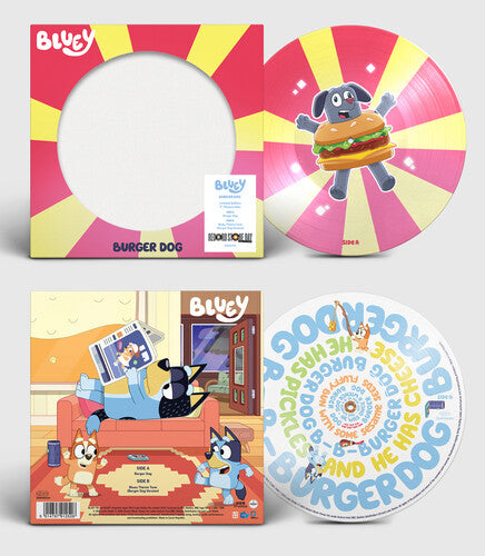 Bluey - Burger Dog / Bluey Theme Tune (Burger Dog Version) - Limited Picture Disc 7-Inch Vinyl (Vinyl)