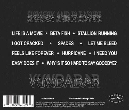 Vundabar - Surgery And Pleasure (CD)