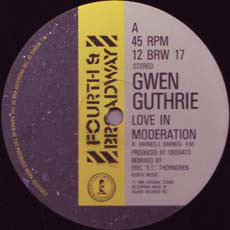 Gwen Guthrie : Love In Moderation (12", Pic)