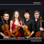 the album cover for Dvorak / Mendelssohn - Mendelssohn & Dvorak: String Quartets