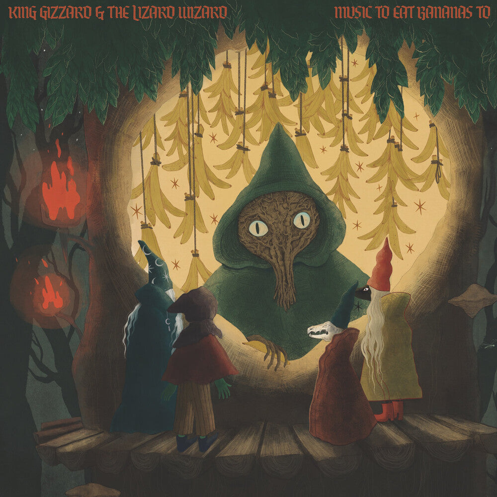 the album cover for King Gizzard & The Lizard Wizard - Music To Eat Bananas To (Demos Vol. 2) [Colored Vinyl]