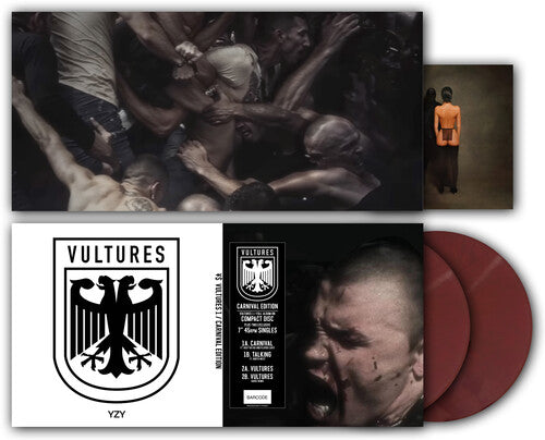 Kanye West & Ty Dolla Sign - Vultures 1 - Carnival Maroon Vinyl Edition - 2 x 7-inch + CD [Import]