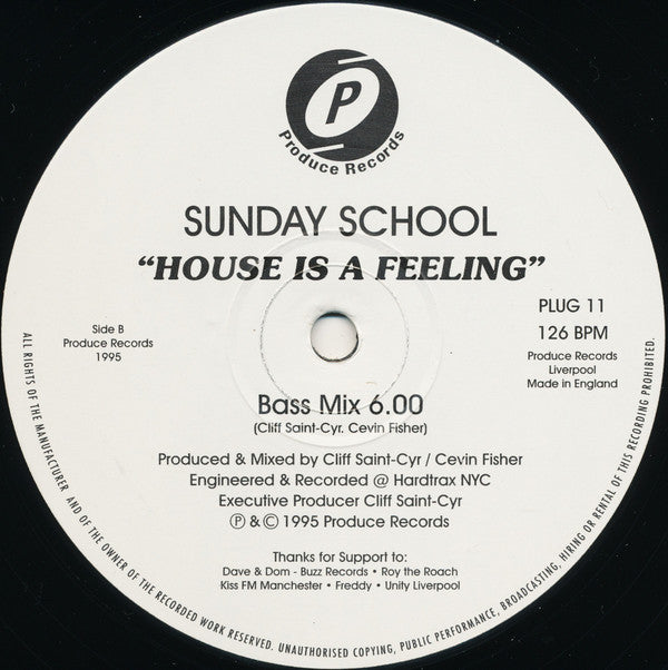 Sunday School : House Is A Feeling (12")