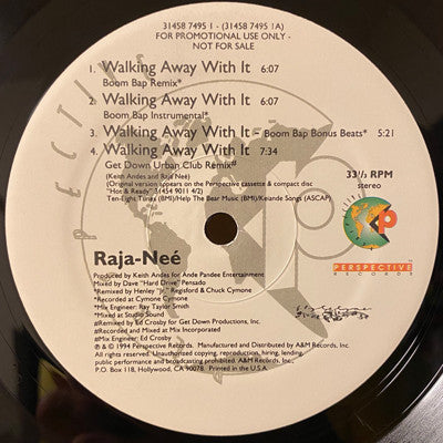 Raja-Neé : Walking Away With It Remixes (12")