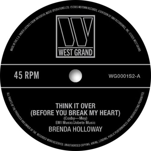 Brenda Holloway - Piénsalo bien - Antes de romperme el corazón (Vinilo)