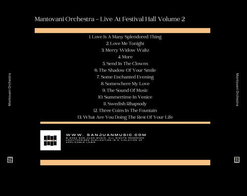 Mantovani Orchestra - Mantovani Orchestra - Live At Festival Hall Vol. 2 (CD)
