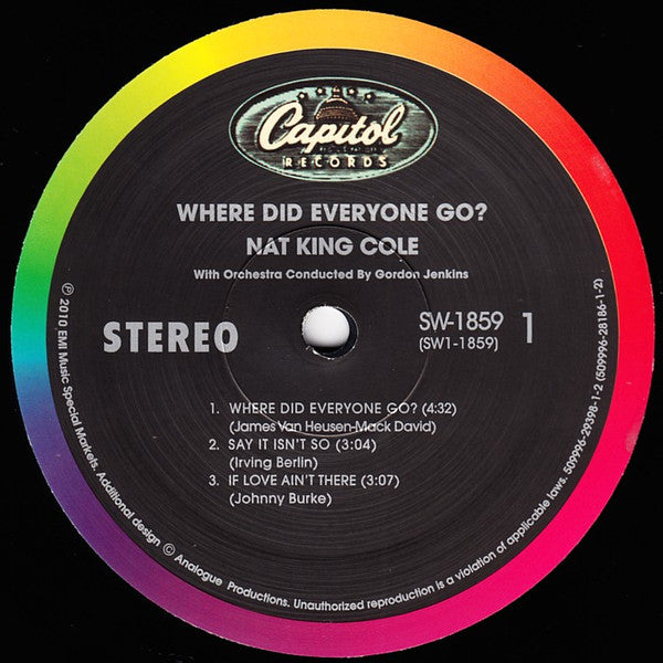 Nat King Cole : Where Did Everyone Go? (2x12", 180)