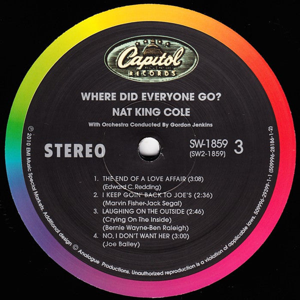 Nat King Cole : Where Did Everyone Go? (2x12", 180)