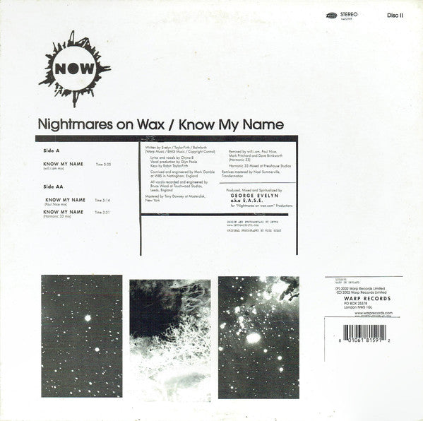 Nightmares On Wax : Know My Name (12", Dis)