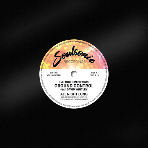 DJ Friction Presents Ground Control - All Night Long / Funkin' On The One (Vinyl)