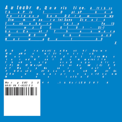 [PRE-ORDER] Autechre - Quaristice (Vinyl)
