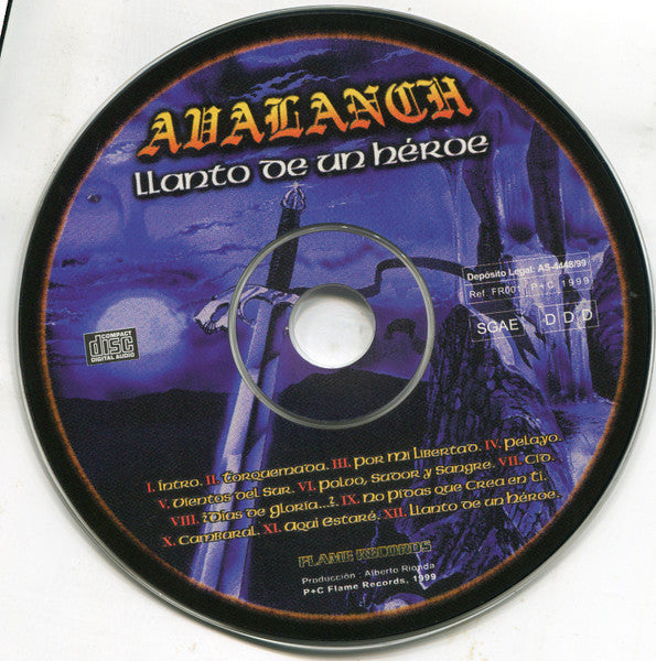 Avalanch (2) : Llanto De Un Héroe (CD, Album)