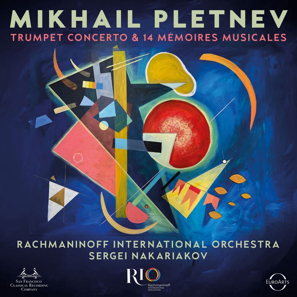 the album cover for Sergei Nakariakov/ Rachmaninoff Orchestra - Pletnev: Trumpet Concerto & 14 Memoires Musicales
