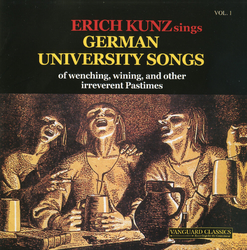 the album cover for Erich Kunz - German University Songs Vol. 1