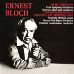 the album cover for Utah Symphony Orchestra - Bloch: Israel Symphony / Concerto Symphonique